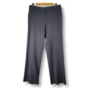 Calvin Klein Classic Fit Straight Leg Stretch Luxe Pants Charcoal Gray Size 12